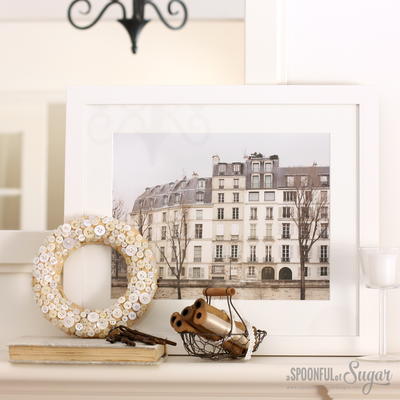 Christmas Button Wreath