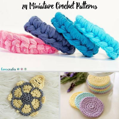 24 Miniature Crochet Patterns