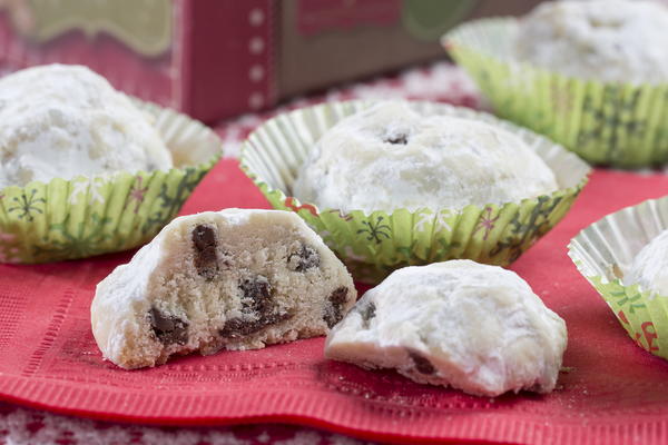 Chocolate-Studded Snowballs