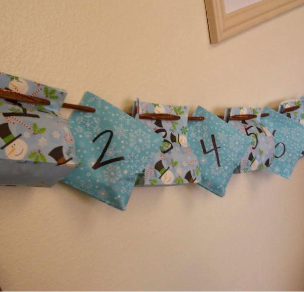 Treat Bag Banner Christmas Countdown Craft Treat Bag Banner Christmas Countdown Craft