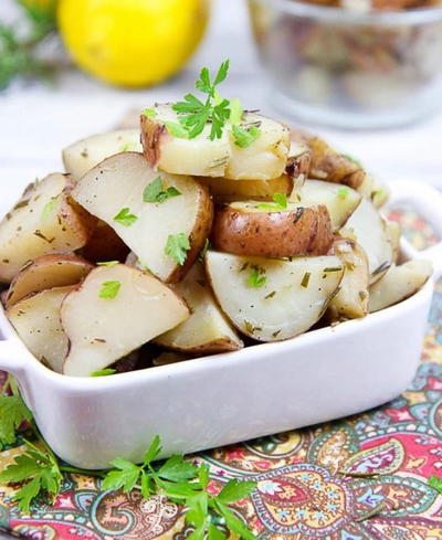 5 Ingredient Slow Cooker Rosemary Potatoes
