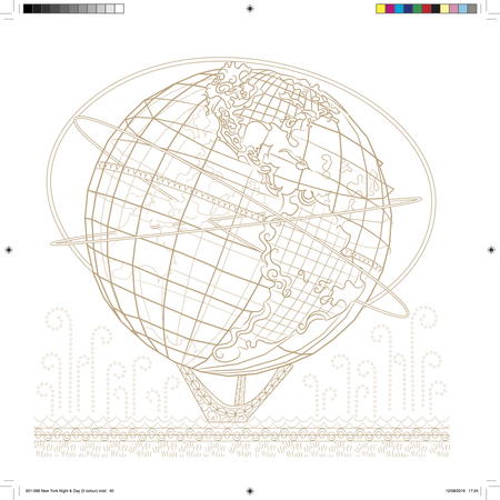 Crazy Detailed Globe Coloring Page