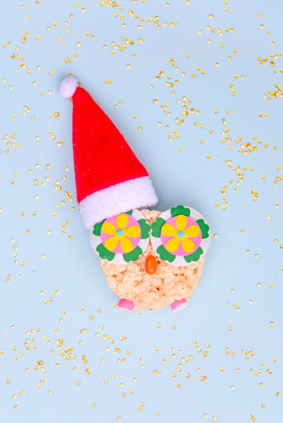 Holiday Owl Rice Krispie Treats Recipe Holiday Owl Rice Krispie Treats Recipe