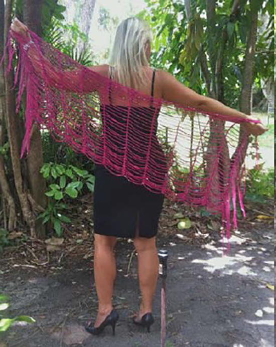 Dressed to the Nines Crochet Chain Wrap Dressed to the Nines Crochet Chains Wrap