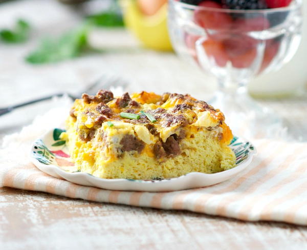 Sausage and Cheese Omelet Baked Sausage and Cheese Omelet