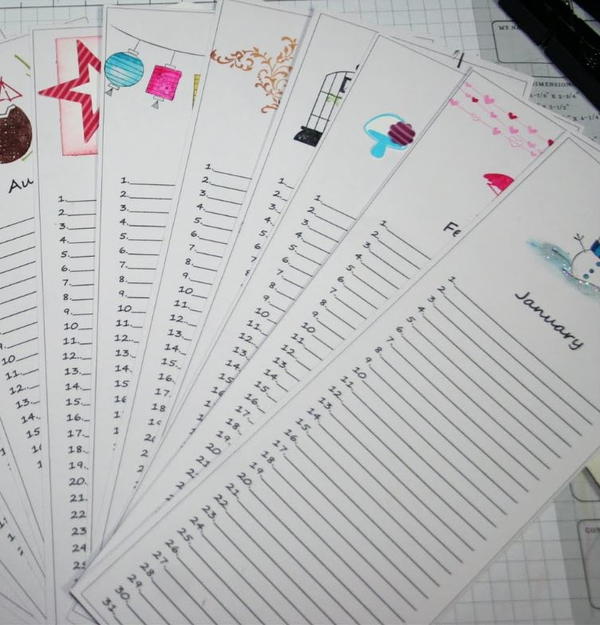 Homemade Hanging Calendar Homemade Hanging Calendar