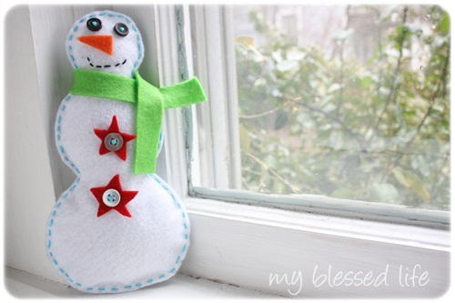 Cute Felt Snowman DIY Winter Decorations Cute Felt Snowman DIY Winter Decorations