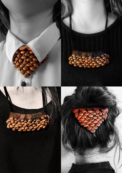 Unique Pine Cone DIY Necklace Unique Pine Cone DIY Necklace