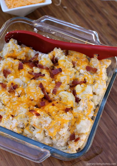 Guilt-Free Loaded Cauliflower Casserole Guilt-Free Loaded Cauliflower Casserole