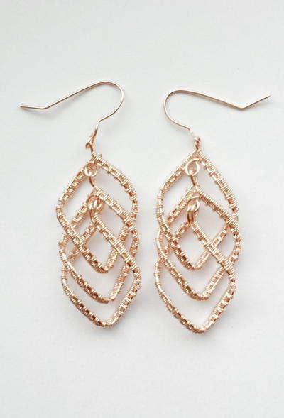 Sparkling Cascading DIY Earrings Sparkling Cascading DIY Earrings