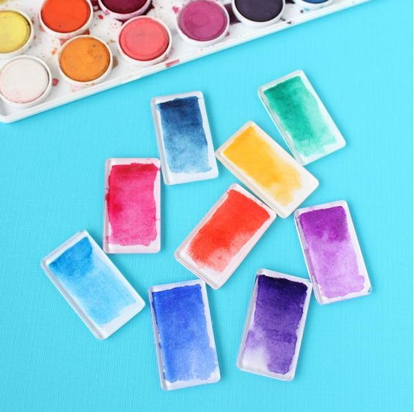 Watercolor Brushstroke Homemade Magnets Watercolor Brushstroke Homemade Magnets