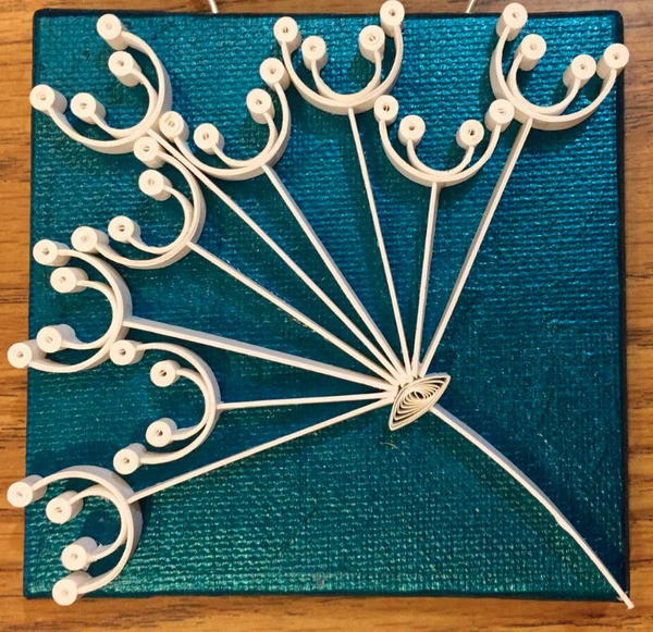 Minimalist Dandelion Poof Quilling Design Minimalist Dandelion Poof Quilling Design