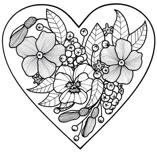 All My Love Adult Coloring Page | FaveCrafts.com