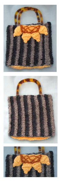 Sunflower Homespun Purse Sunflower Homespun Purse
