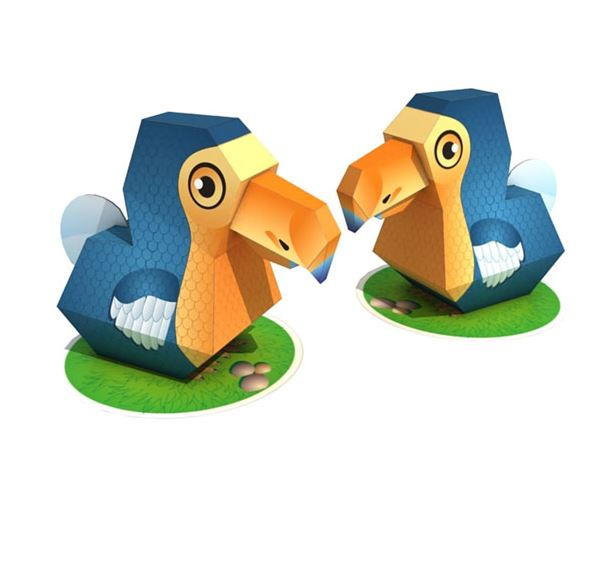 3D Dodo Bird Craft 3D Dodo Bird Craft