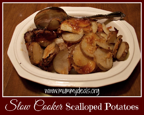 Slow Cooker Scalloped Potatoes