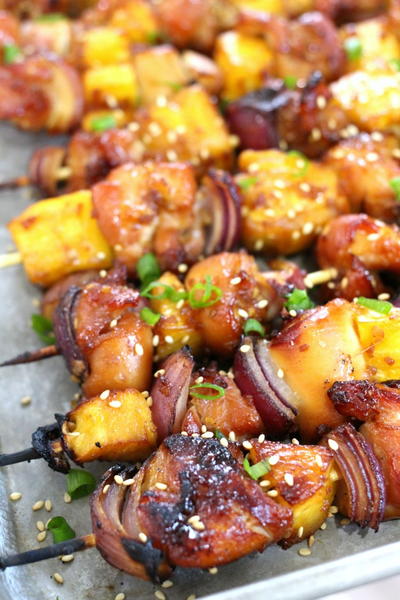 Chicken & Teriyaki Pineapple Skewers