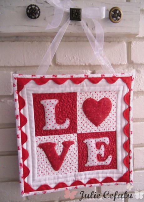 Love Letters Mini Quilt Love Letters Mini Quilt