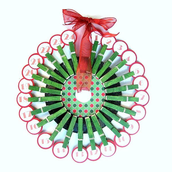 Repurposed 45 Record Advent Calendar Repurposed 45 Record Advent Calendar