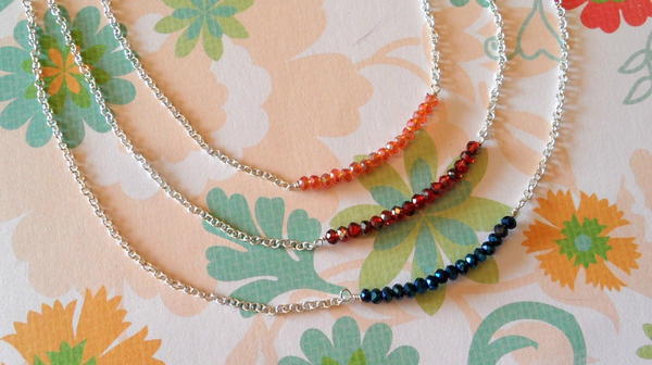 Chain and Crystal Necklace Chain and Crystal Necklace