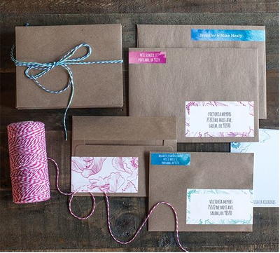 Floral Watercolor Printable Address Labels