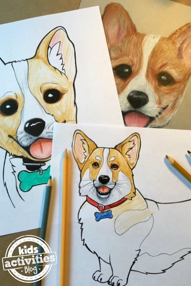 Corgi Coloring Page Favecrafts Com