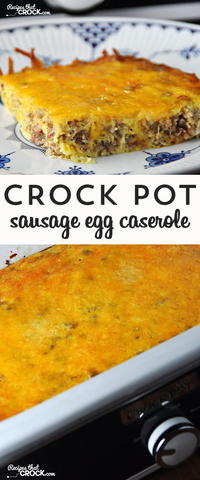 Slow Cooker Sausage Egg Casserole Slow Cooker Sausage Egg Casserole