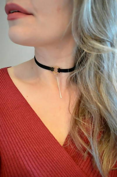 Leather Choker Necklace Leather Choker Necklace