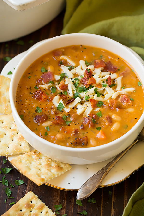 Southern Bean and Bacon Soup | FaveSouthernRecipes.com