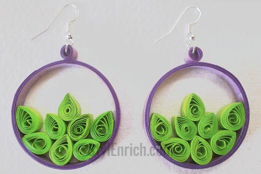 Hip Hoop Quilled Paper Earrings Hip Hoop Quilled Paper Earrings