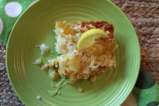 Tropical Lemon Coconut Dump Cake