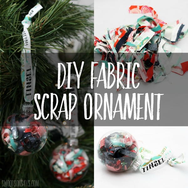 DIY Fabric Scrap Ornament