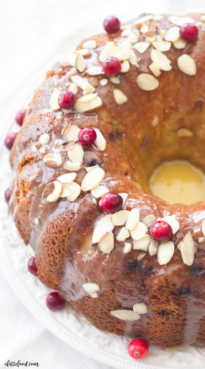 Cranberry Almond Bundt Cake