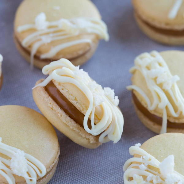 Salted Caramel Ginger Macarons Salted Caramel Ginger Macarons