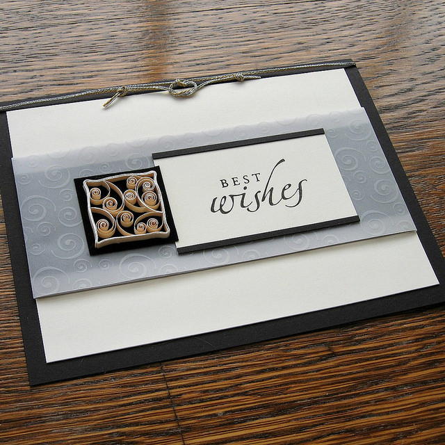 Masculine Best Wishes Handmade Card Masculine Best Wishes Handmade Card