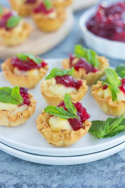 Cranberry Brie Bites Cranberry Brie Bites