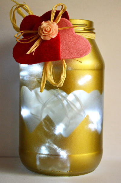 Illuminated Hearts DIY Mason Jar Light Illuminated Hearts DIY Mason Jar Light