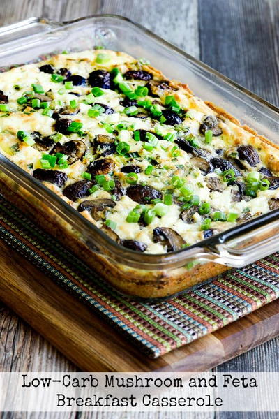 Low-Carb Mushroom Feta Breakfast Casserole Low-Carb Mushroom Feta Breakfast Casserole