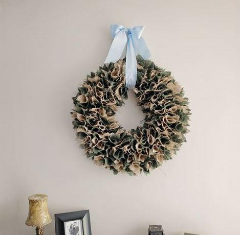 Square-Pinned Burlap Wreath Square-Pinned Burlap Wreath