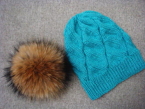 Azure Cable Knit Hat Azure Cable Knit Hat