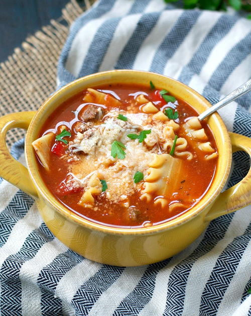 Healthy Slow Cooker Lasagna Soup Healthy Slow Cooker Lasagna Soup_1