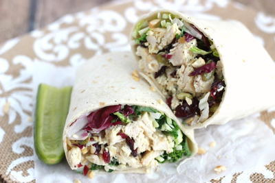 Cashew Chicken Salad Kale Wraps Cashew Chicken Salad & Kale Wraps