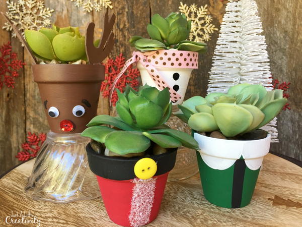 Silly Christmas Flower Pots Silly Christmas Flower Pots