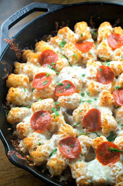 Tater Tot Pizza Casserole Tater Tot Pizza Casserole