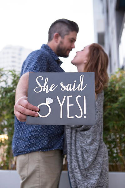 She Said "Yes" Sign