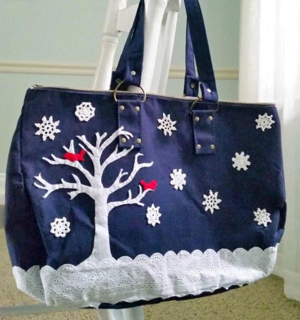 Winter Wonderland DIY Bag Makeover Winter Wonderland DIY Bag Makeover