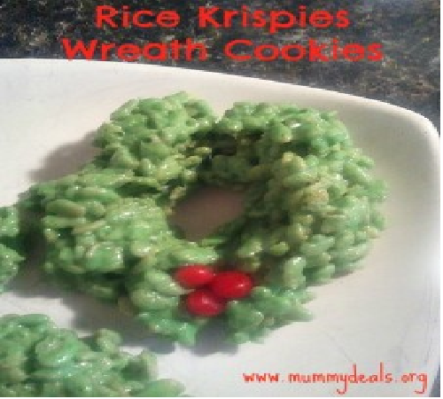 Rice Krispies Wreath Cookies Rice Krispies Wreath Cookies
