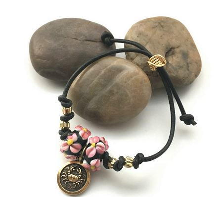 Personalized Adjustable Leather Cord Bracelet Personalized Adjustable Leather Cord Bracelet