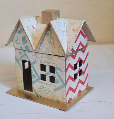 Boy's Scrapbook Paper Craft House