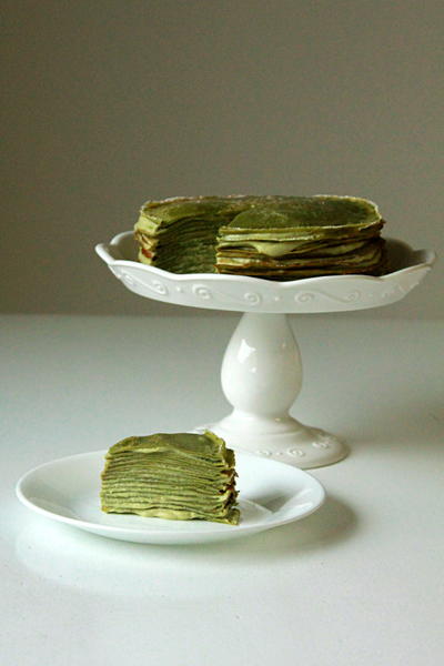 Green Tea Crepe Cake Green Tea Crepe Cake